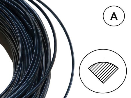 Сварочный пруток ПК/АБС (ALPHA/Хонда) черный (профиль А) Сварочный пруток ПК/АБС (ALPHA/Хонда) черный (профиль А)