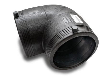 Отвод электросварной 90° PN16 SDR11 PE100 D225 Отвод электросварной 90° PN16 SDR11 PE100 D225